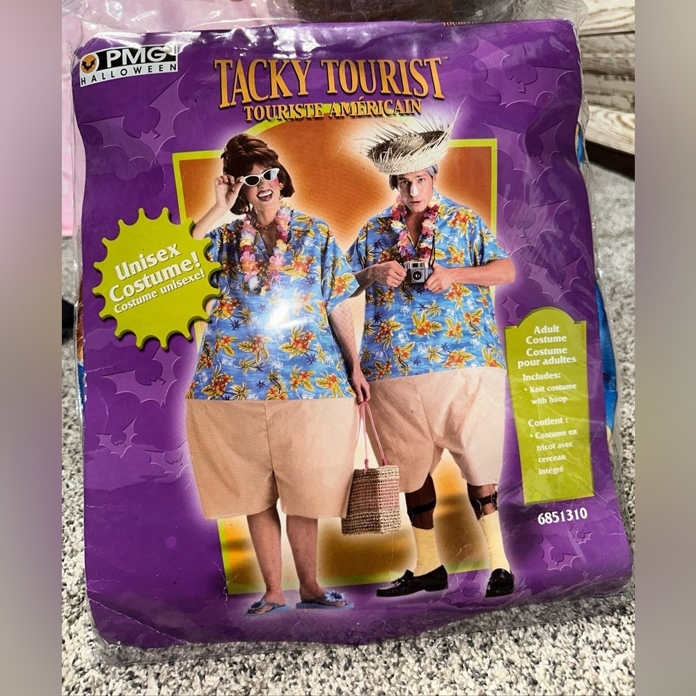 2 NEW Halloween Costume Tacky Tourist for Couples Unisex One Size